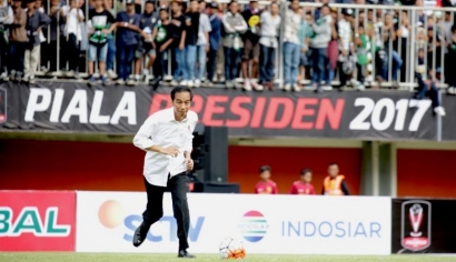 Harapan Sepak Bola Nasional Ada di Pundak Presiden Jokowi