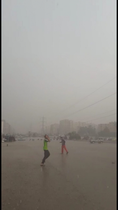 Satu Jam Kota Kairo Diguyur Hujan, Proses Belajar Mengajar Diliburkan