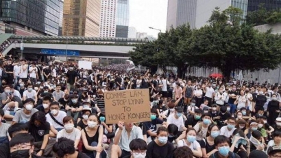 Aksi Demonstrasi di Hong Kong dan Indonesia