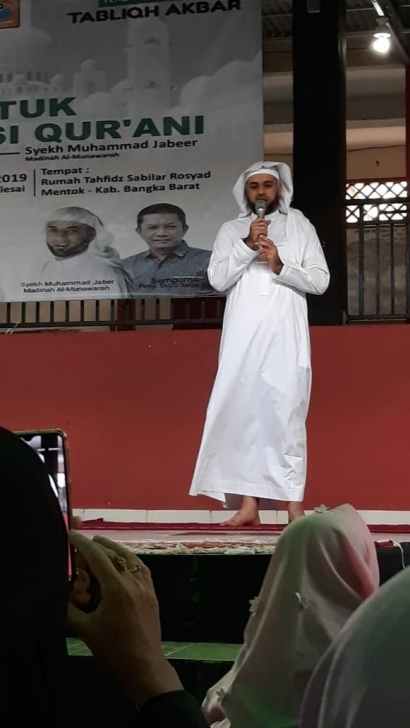 Syeh Muhammad Jabeer Tausiyah di Rumah Tahfiz Sabilarrasad Muntok