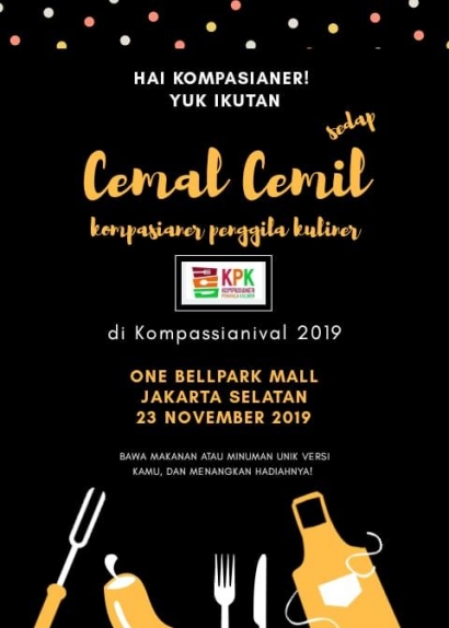 Yuk, Ikutan Cemal-Cemil Sedap KPK di Kompasianival 2019!
