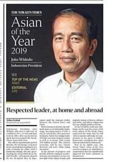 Presiden Joko Widodo Raih Penghargaan Asian Of The Year 2019 dari "The Straits Times"
