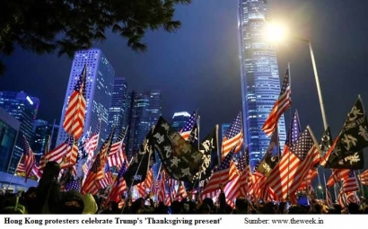 Sikap "Misteri" Tiongkok terhadap UU Demokrasi dan HAM Hong Kong AS