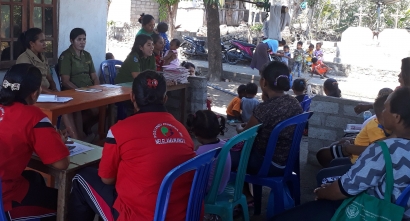 Dukung Pro PN, Pengelola Program KKBPK Ile Boleng Lakukan Edukasi 1000 HPK di Posyandu Desa Nelelamawangi II