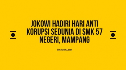 Jokowi Hadiri Hari Anti Korupsi Sedunia #PrestasiTanpaKorupsi