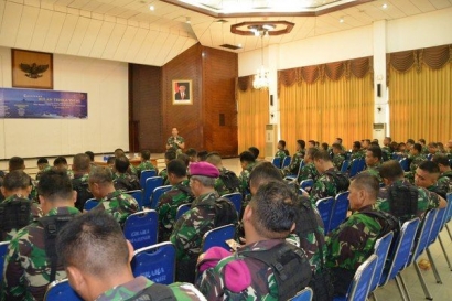Prajurit Marinir Ikuti Program Quisioner Bulan Trisila TNI AL