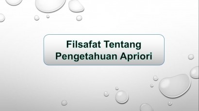 Filsafat tentang Apriori