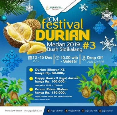 Festival Durian Hadir Kembali di Jogja City Mall