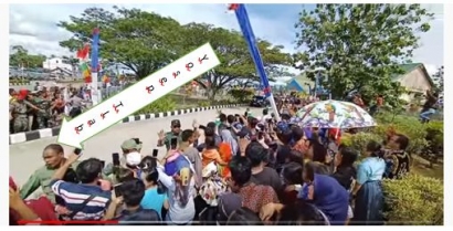 Putra Desa Adobala, Pulau Adonara NTT, Ikut Kawal Prosesi Kunjungan Kerja Presiden Jokowi di Kabupaten Malinau Kaltara
