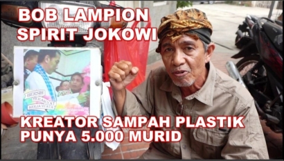 Bob Lampion Terpicu Spirit Jokowi Jadi Kreator Sampah Plastik