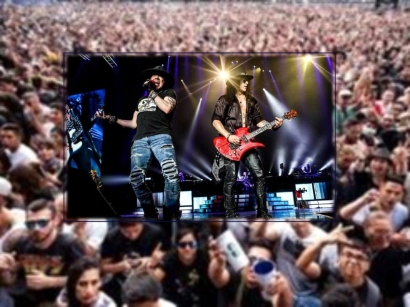 Guns N'Roses Tampil Memukau di Festival Musik yang Dibayangi Pandemi Coronavirus