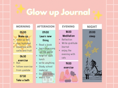 Glow Up Journal, with Corona