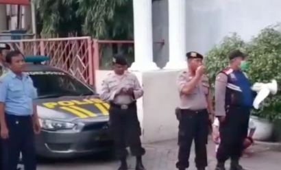 Polrestabes Surabaya dan Jajaran Bergerak Cegah Covid-19
