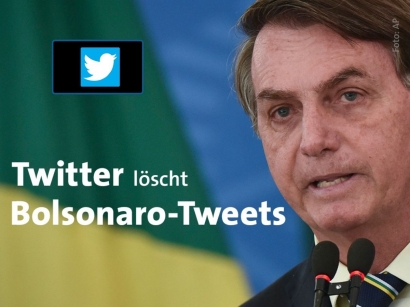 Cuitan Covid-19 Presiden Brazil Digusur Twitter, Kenapa?