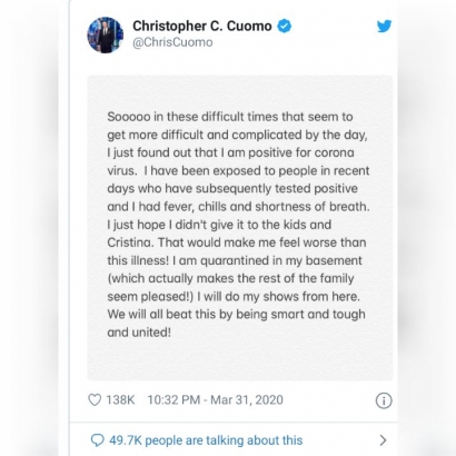 Respon Positif Chris Cuomo dan Dukungan Saudaranya