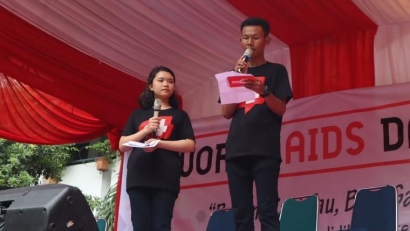 Memperingati Hari AIDS Sedunia di SMKN 50 Jakarta