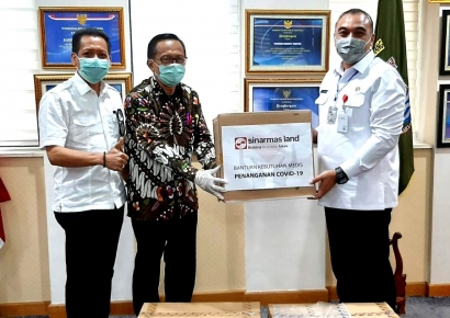 Sinar Mas Land Serahkan 1.500 RTK ke Pemda Kabupaten Tangerang