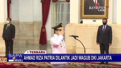 Selamat, Ahmad Riza Patria sebagai Wagub DKI Jakarta