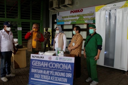 Kota Bekasi Terima APD Dari BPJS Kesehatan, IDI, dan Republika