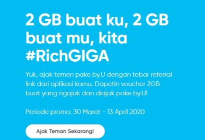 Cara Dapatkan Kuota Gratis 2GB #RichGiga by.U