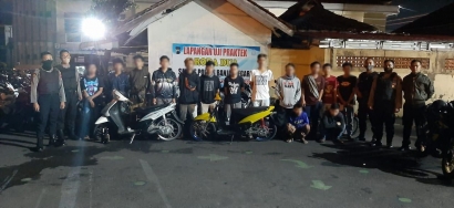 Asyik Balapan Liar, 22 Remaja Digiring ke Polres Banjarnegara
