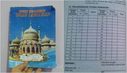 Siapa yang Bohong Mengisi Buku Ramadannya? Ayo Ngaku