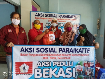 KKSS dan IWSS Kota Bekasi Salurkan Bantuan Warga Terdampak Pandemi