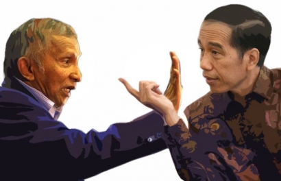 New Normal Jokowi Vs Amien Rais