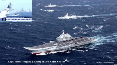 Latihan Militer PLA di Sekitar Pulau Dongsha Laut Tiongkok Selatan