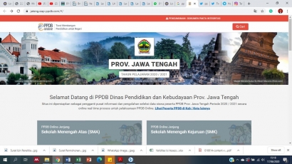 Hambatan PPDB Online Provinsi Jawa Tengah di Hari Pertama