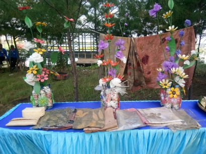 Batik Ecoprint Pulau Cemara Menambah Khasanah Batik Brebesan