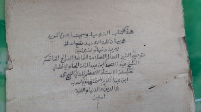 Manuskrip Kitab Tauhid Karya Syekh Abdul Samad al-Falimbani di Bangka Barat