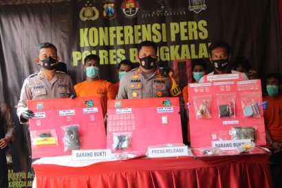 Sebulan, Polres Bangkalan Ungkap 14 Kasus Narkoba dengan 15 Tersangka