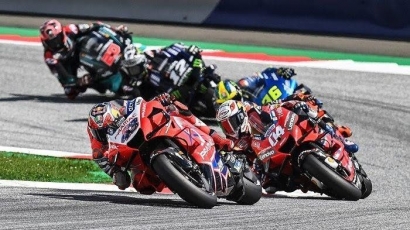 Valentino Rossi Nyaris Celaka di MotoGP Austria 2020