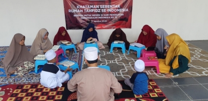 Lebih dari 45 Ribu Santri Rumah Tahfidz Ikuti Khataman Akbar di HUT Ke-75 RI