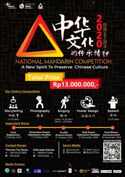 Memperkenalkan Bahasa dan Budaya Cina, BNMC Binus Adakan National Mandarin Competition 2020