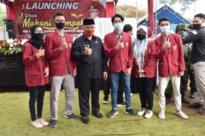 Kelompok Mahasiswa PMM UMM, Bantu Sukseskan Launching Tempat Wisata Mahoni Dempok