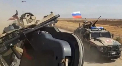 Permainan Berbahaya, AS - Rusia Saling Cegat di Suriah Utara Berpotensi Skirmish