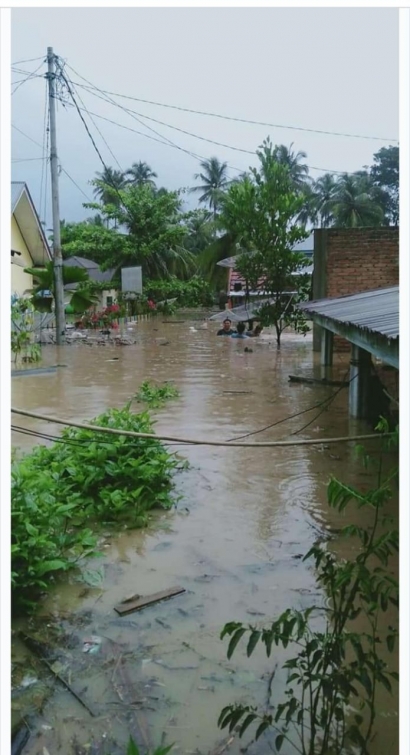 Puluhan Rumah di Jorong Irian dan Jorong Teluk Ambun Ujung Gading Terendam Banjir