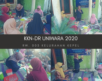 KKN Uniwara: Pelatihan Pembuatan Konektor Masker Rajut bersama Ibu-ibu Warga RW 003 Kelurahan Kepel