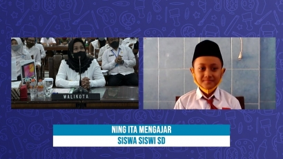 Stimulus Pelajar SD, Wali Kota Mojokerto Kembali Menjadi Guru Secara Daring