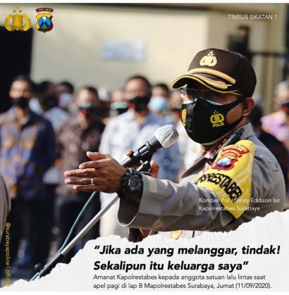 Operasi Yustisi Polisi Surabaya, Sebuah Bentuk Operasi Selamatkan Warga