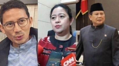 Darah Biru Puan Jegal Ganjar dan Sandiaga Uno Salip Prabowo?