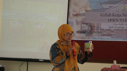 Mahasiswa KKNT IPB 2020 Adakan Seminar Pemanfaatan Limbah Nanas sebagai Pupuk Organik Cair