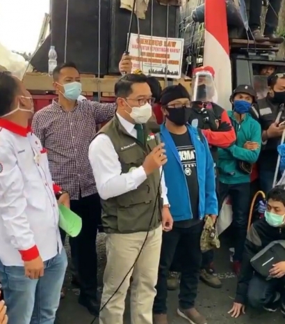 Dialog Langsung! Gubernur Jawa Barat Ridwan Kamil Menyetujui Penolakan Omnibus Law