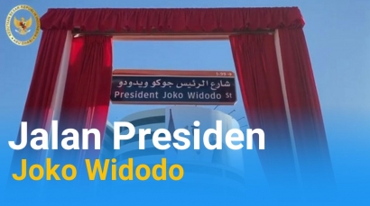 President Joko Widodo Street Sebuah Nama Jalan Utama di Abu Dhabi