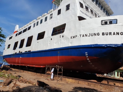 KMP Tanjung Burang Beroperasi Kembali Pasca Naik Dock Tahunan (September 2020) di Sabang