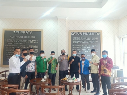 Pengurus Cabang PMII dan NU Aceh Tenggara Silahturahim ke Kantor Kapolres Aceh Tenggara Terkait Penanganan Narkoba