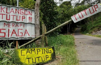 Status Merapi Siaga III, Taman Wisata Klangon Ditutup