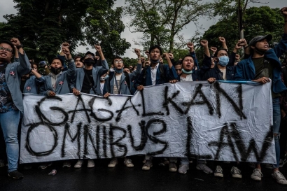 Protes Omnibus Law Menyebar ke Seluruh Indonesia